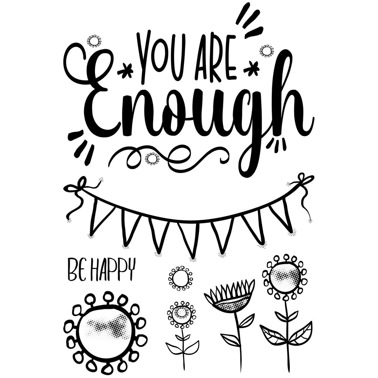 Creative Expressions • designer boutique clear stamps enough