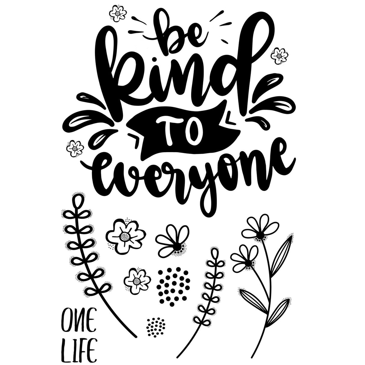 Creative Expressions • Designer Boutique Clear Stamps Be Kind