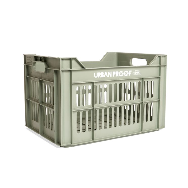 UrbanProof Fietskrat Recycled 30 liter polypropyleen mintgroen