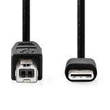 Câble USB BENEL 2M USB-C à USB-B