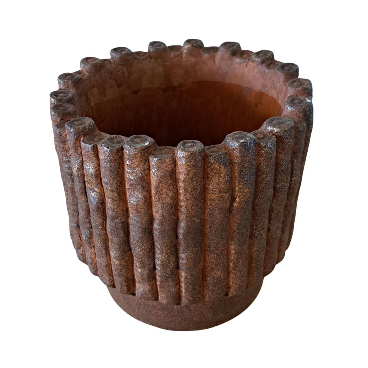 Ptmd flower pot elza brown 18x18x17cm