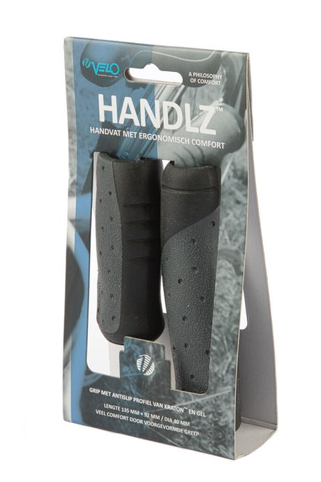 Velo Handvatten 135 mm TPE zwart per set