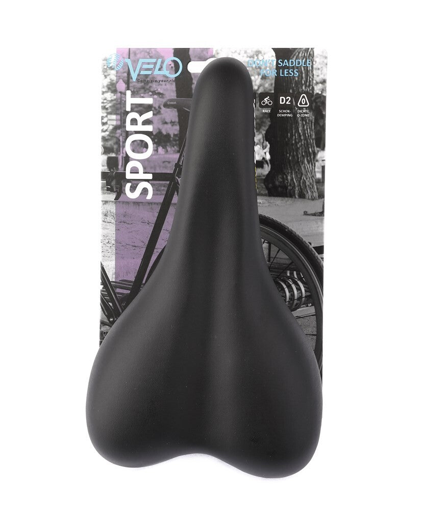 Velo selle en peluche sport vl-3011 noir