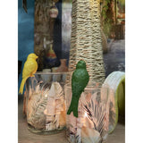 Cozydecor statue of sitting bird 4x3x7cm