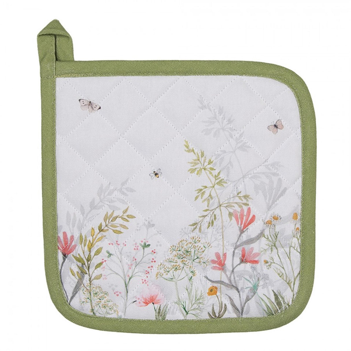 Clayre eef potholder flowers 20x20cm