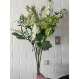Roberts collection artificial flower blossom spray 101cm cream
