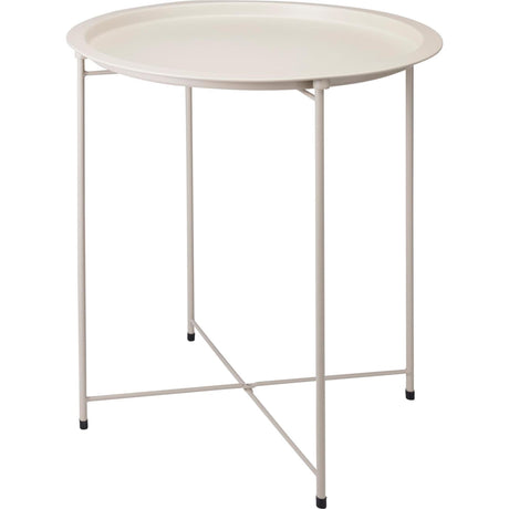 Home styling bijzettafel beige ã¸47xh50cm