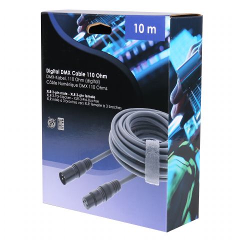 Benel XLR-Kabel 3-pin XLR männlich bis weiblich 10m