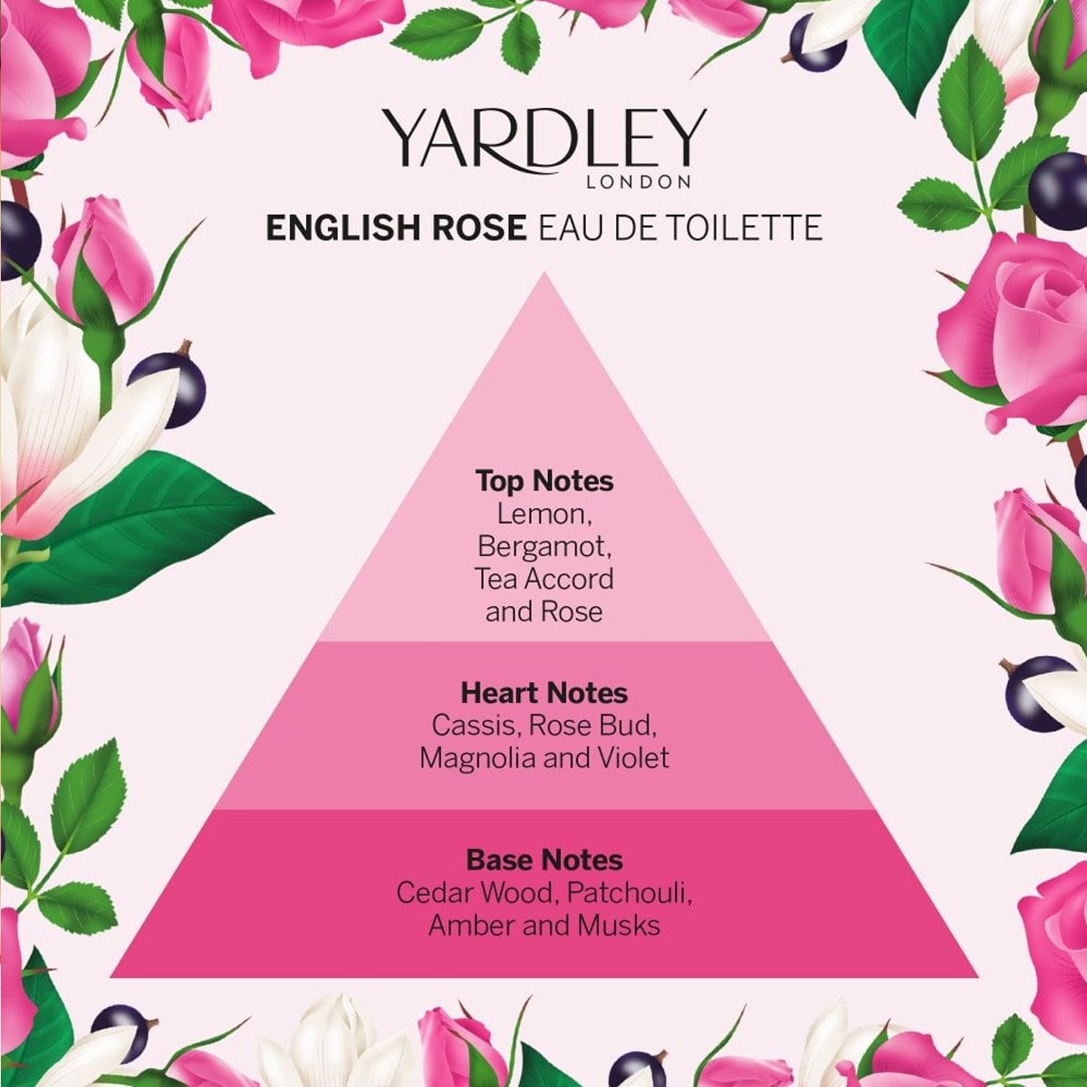 Yardley londain rose eau de toilette 50ml