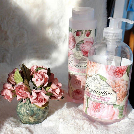 Nesti Dante Romantica Pompka do mydła różowo-piwoniowego 500ml