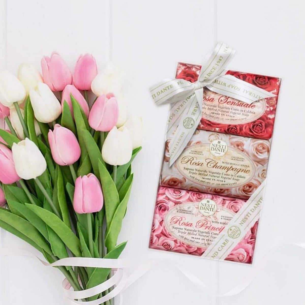 Nesti dante gift set soap rosa 3x150gr.