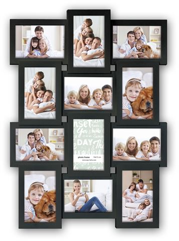 Frame photo zep pi02584 noir pour 12 photos