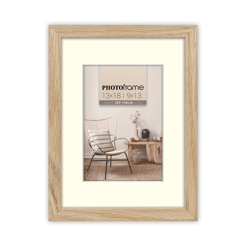 Frame di foto ZEP V4534N Malmo Natural 20x30 30x40 cm