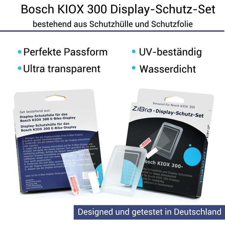 Anzeigeabdeckung Zibra Bosch Kiox 300