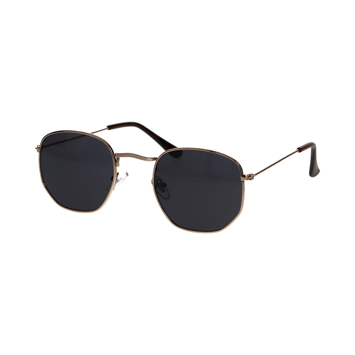 Spectrum sunglasses metal gold hexagon ladies