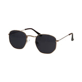 Spectrum sunglasses metal gold hexagon ladies