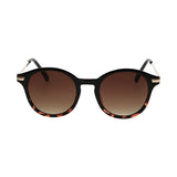 Spectrum sunglasses round half tortoise black women
