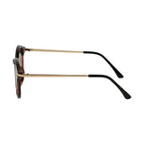 Spectrum sunglasses round half tortoise black women