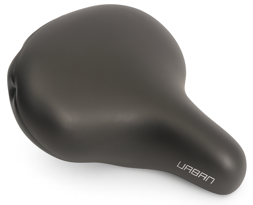 Urban XL bicycle saddle - black (workshop packaging)