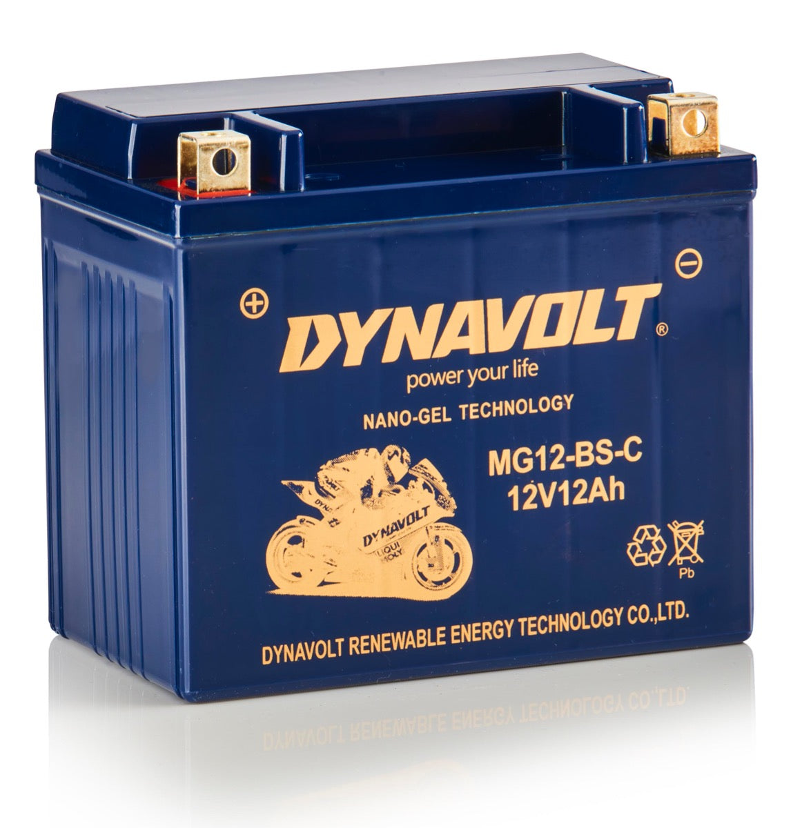 Dynavolt-batteri MG12-BS-C (YTX12-BS)