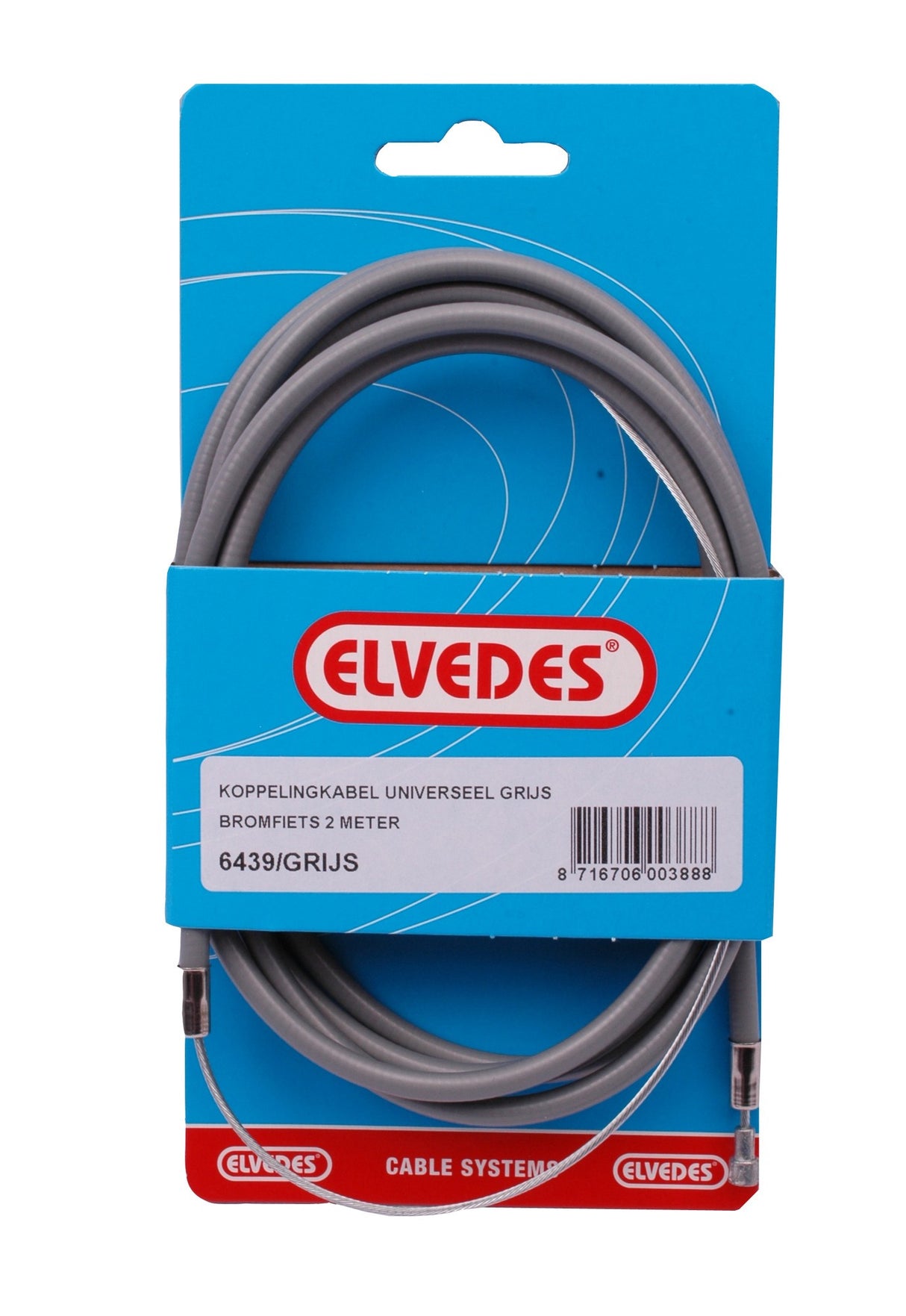 Cavo frizione di Elvedes 2,00 m grigio universale