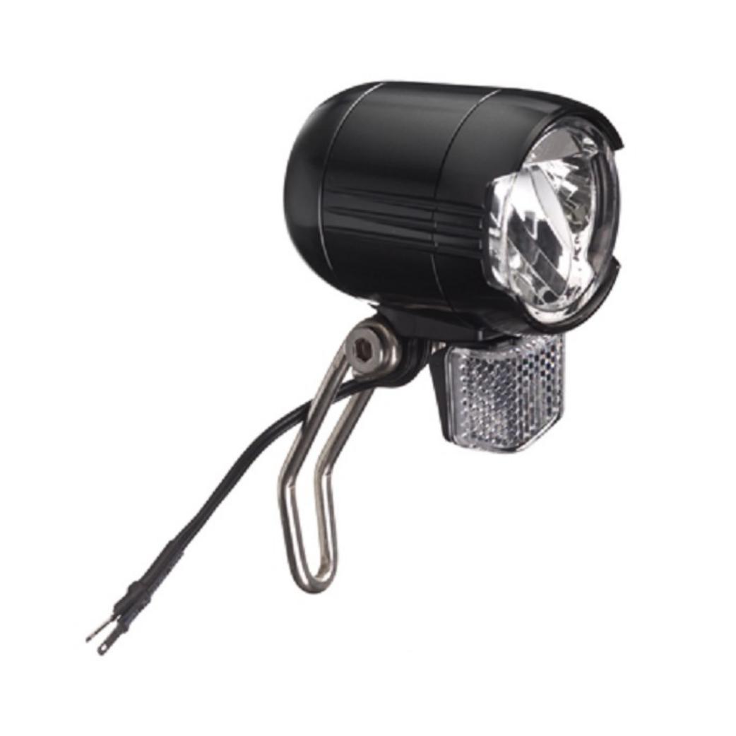 LED de bicicleta E de faro LED 6-48V Negro