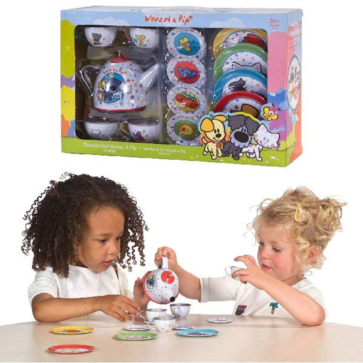 Rubo Toys and Pip tea set Tin