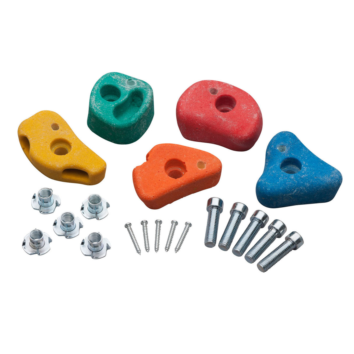 Swinging swinging climbing stone set small with 2 holes, 5st.