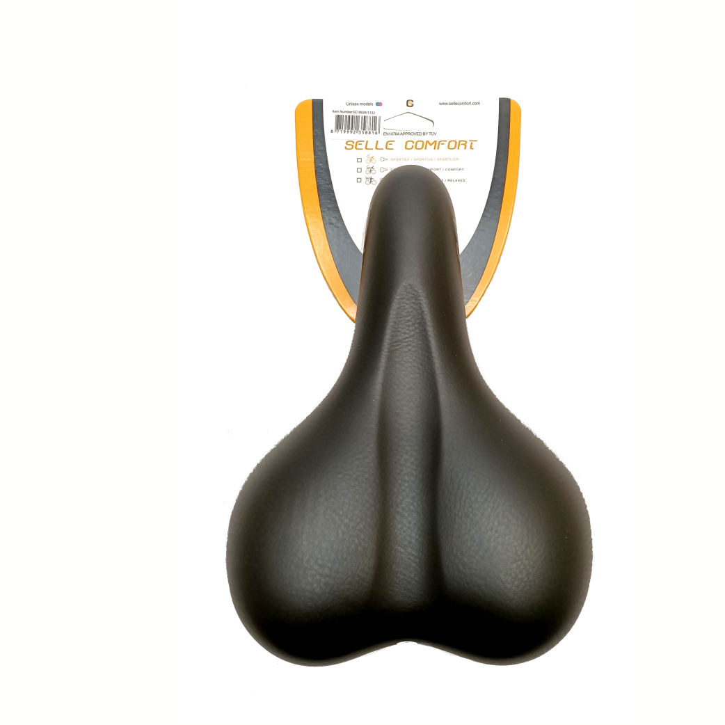 Selle comfort Comfort zadel zwart gel, zonder strop