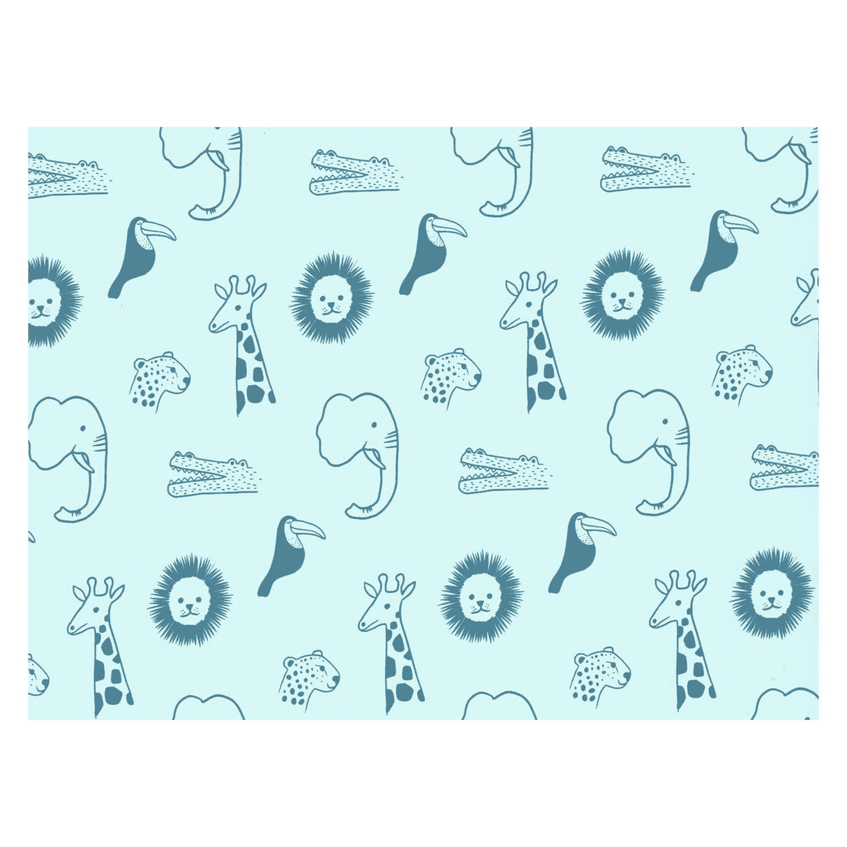 Rotolux wrapping paper Wild animals, 3 meters.