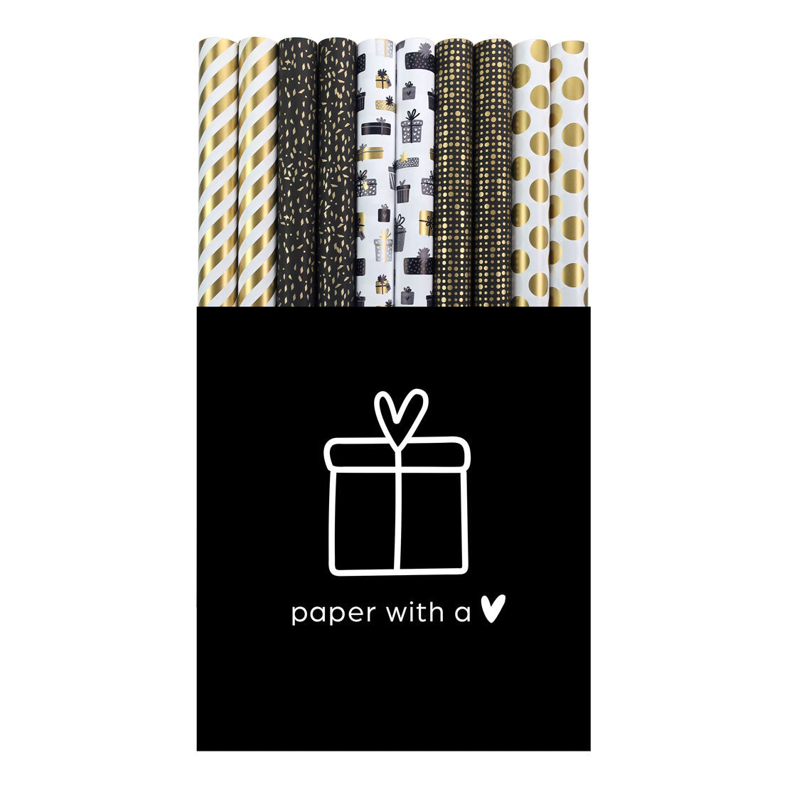 Collection de papier de betteraves en papier cadeau Rotolux, 50 rouleaux