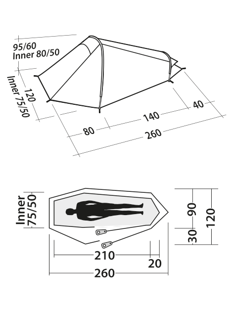 Easy Camp Gerginga 100 Compact Tent