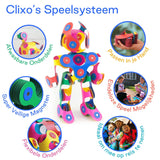 Clixo Magnetisch Bouwspeelgoed Rainbow Pack, 42dlg.