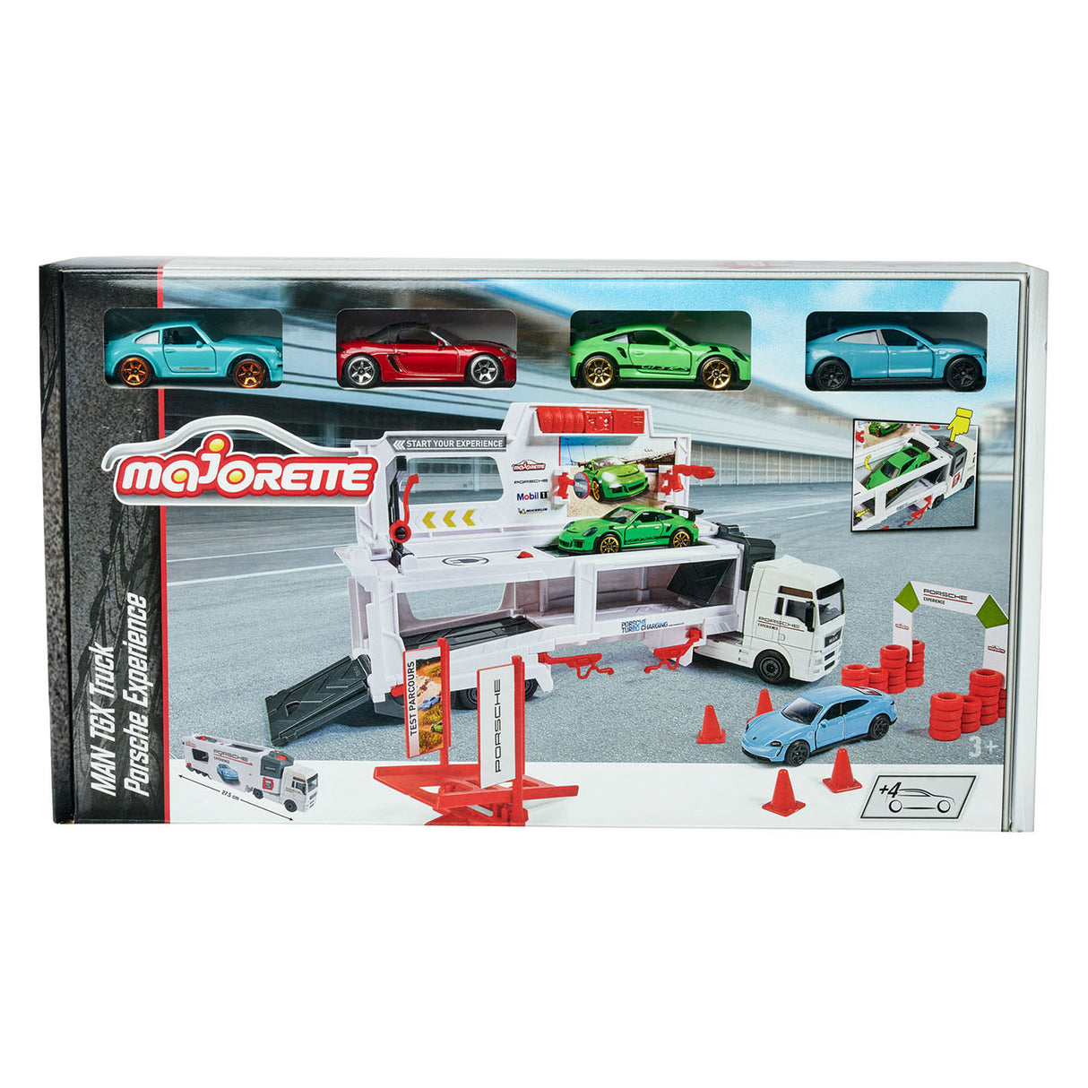 Majorette tgx porseche Erfarung Transporter Play Set