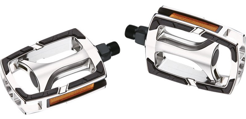 Ergotec 628 Pedal Set Aluminium Anti -Slip 9 16 Zoll Sëlwer