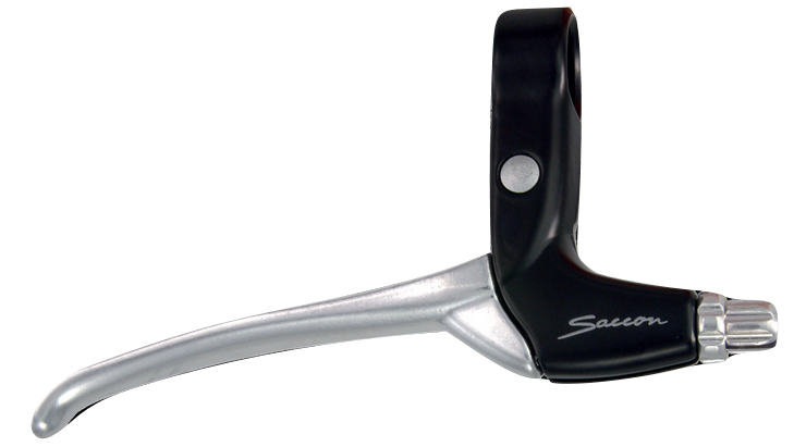 SACCON BRAKE HANDLE R-BRAKE RÄTT 4-FINGER ALU SILVER L211A5W3R04