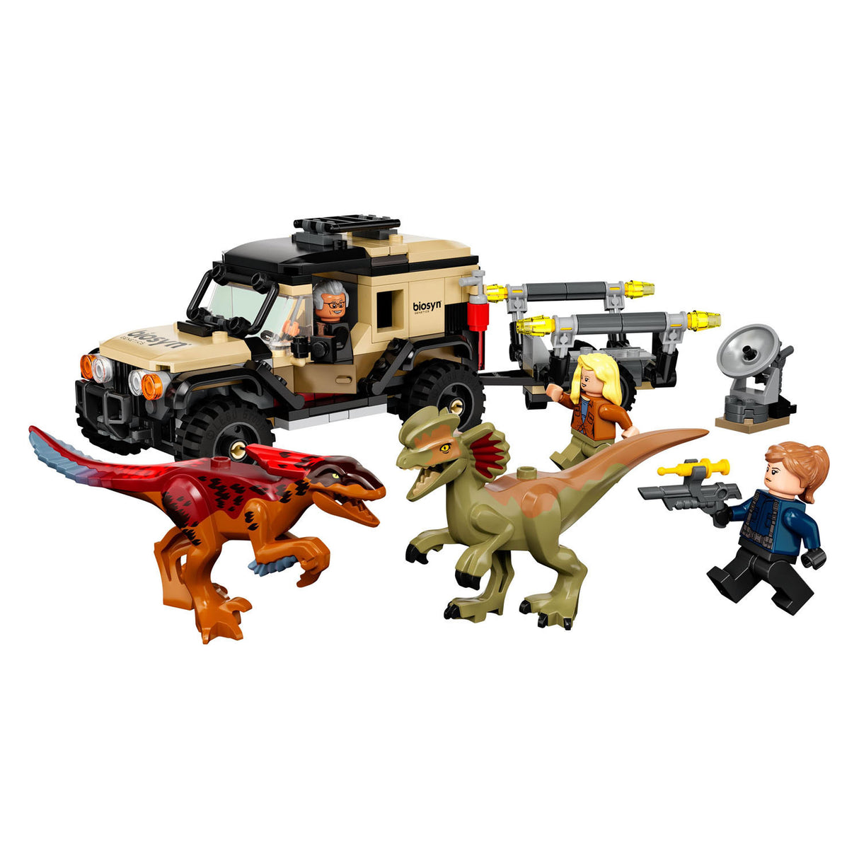 Lego LEGO Jurassic 76951 Pyroraptor en Dilophosaurus Transport