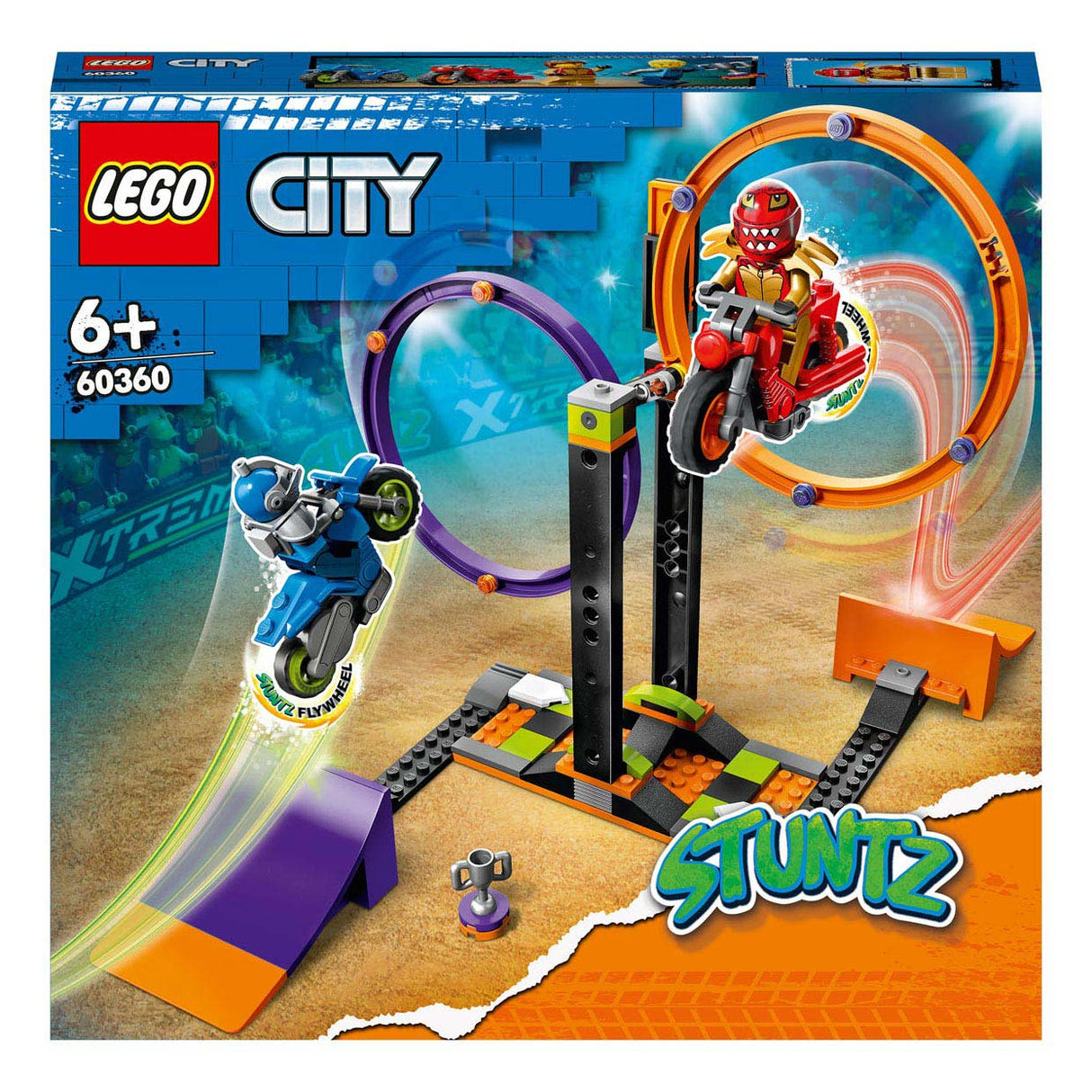 LEGO LEGO CITY 60360 Sfida di stuntini rotanti