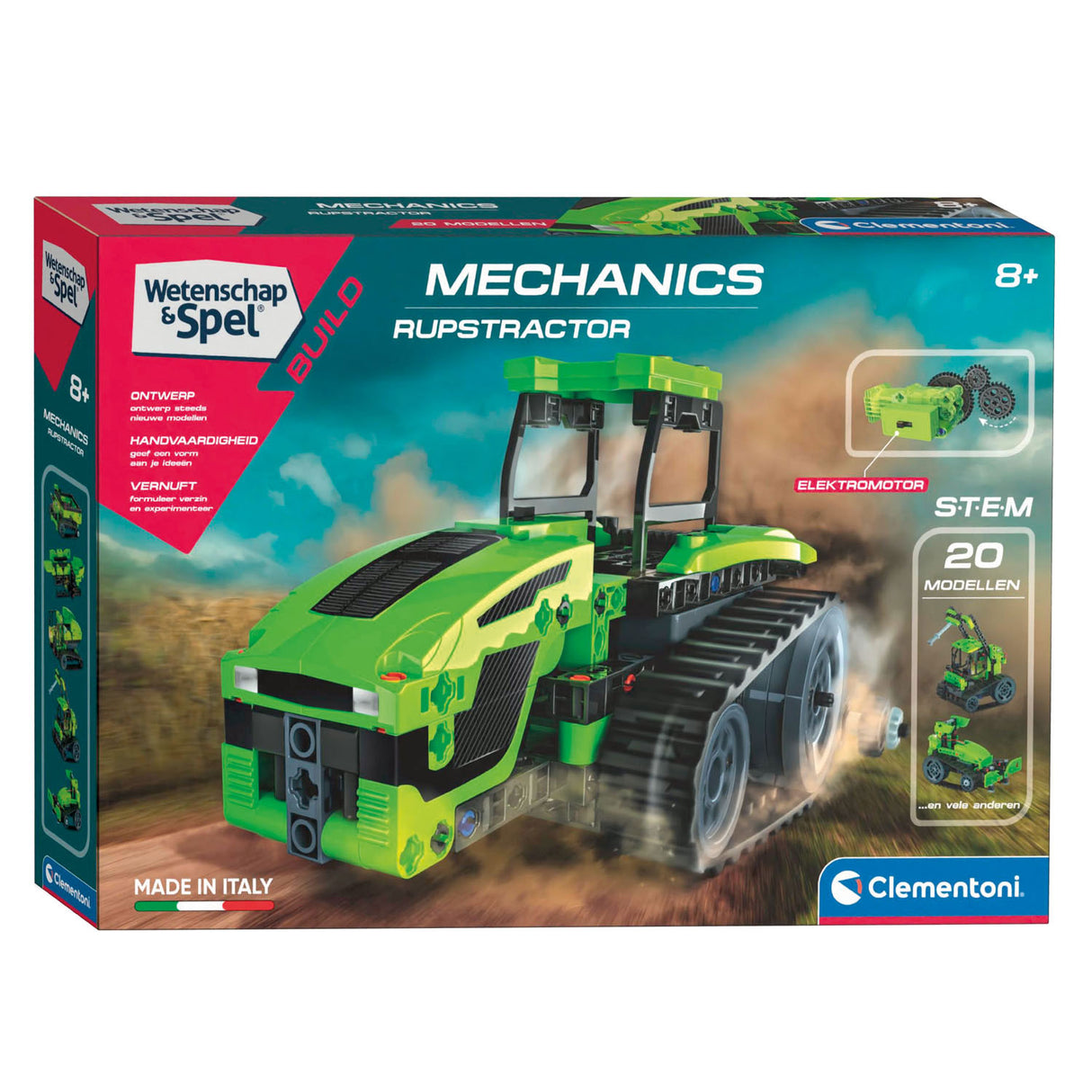 Clementoni Wetenschap Spel Mechanica Crawler Tractor