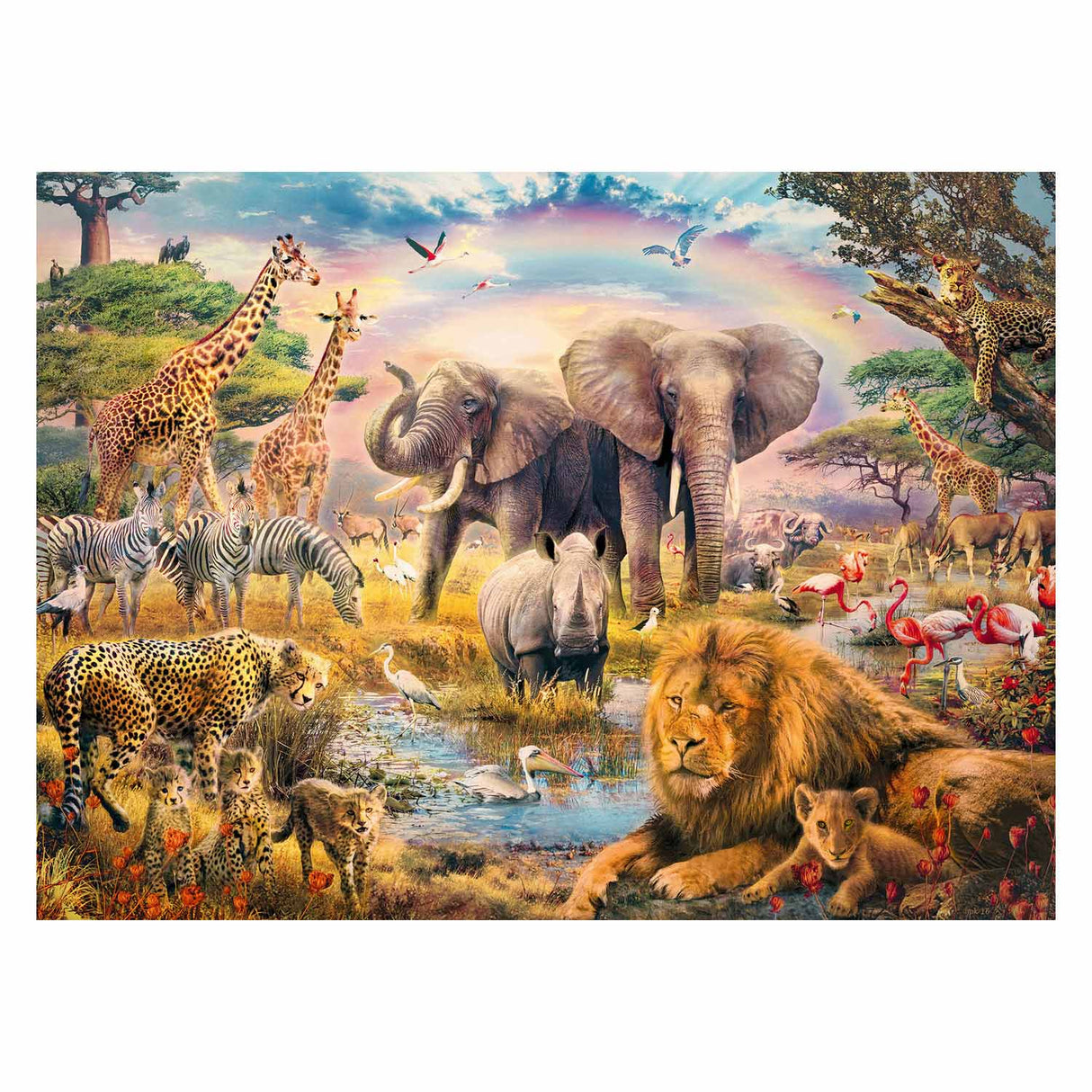 Ravensburger African savannah jigsaw puzzle, 100th. XXL