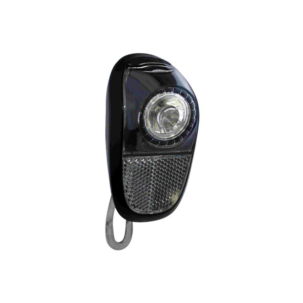 Union LED headlight mobile smoke black. incl. batteries (workshop packaging)