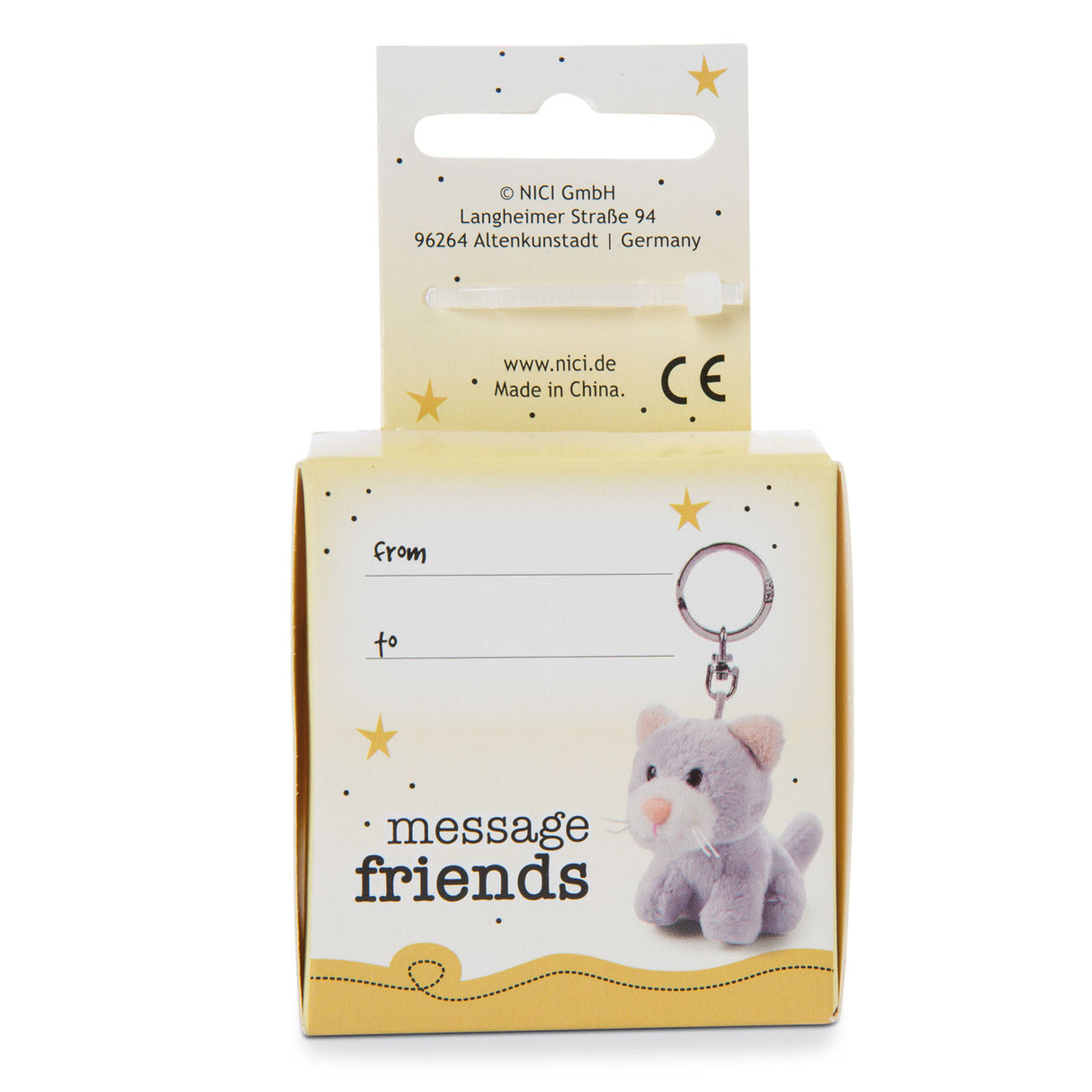 Nici Pluchen Keychain Kat Ste najboljši v darilni škatli, 6cm