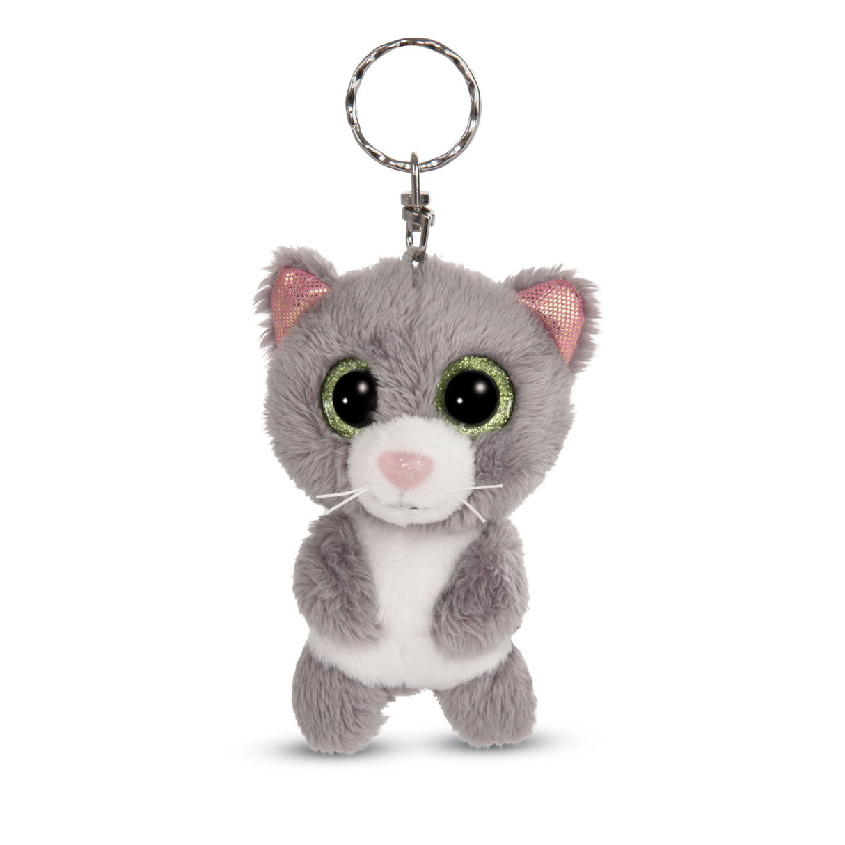 Nici Glubschis Pluchen Keychain Kat Gray Felinja, 9 cm