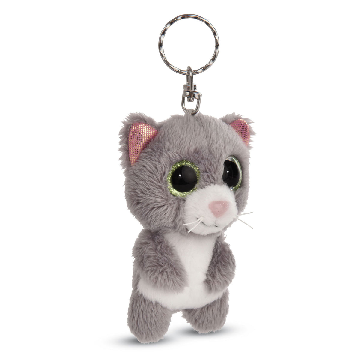 Nici Glubschis Pluchen Keychain Kat Grey Felinja, 9 cm