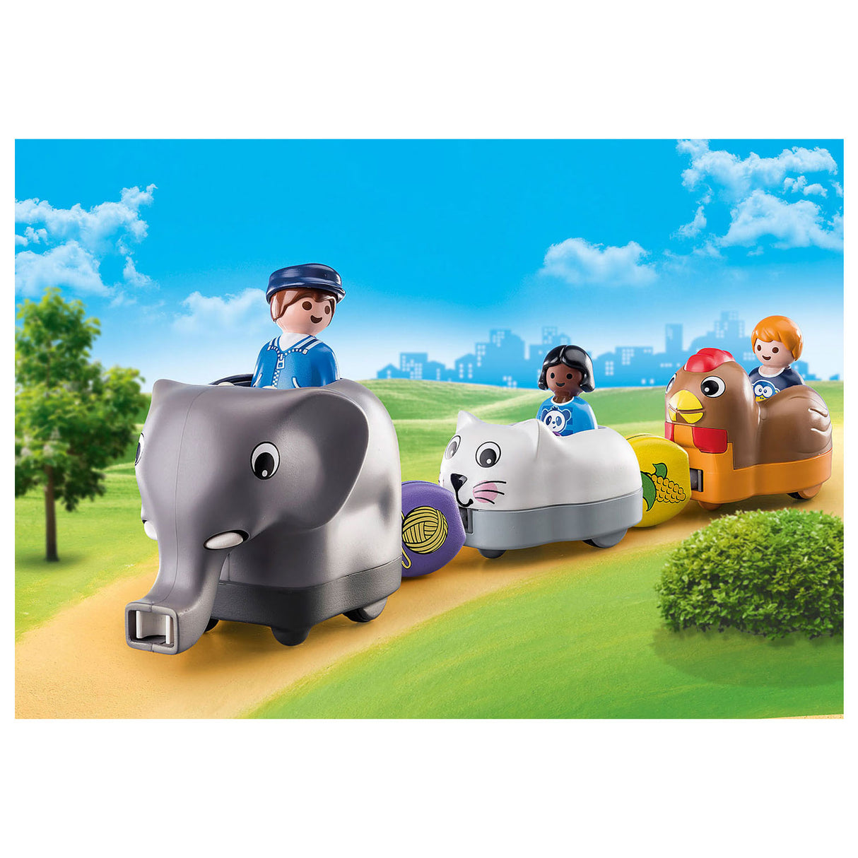 PlayMobil 1.2.3. Tren de animales 70405