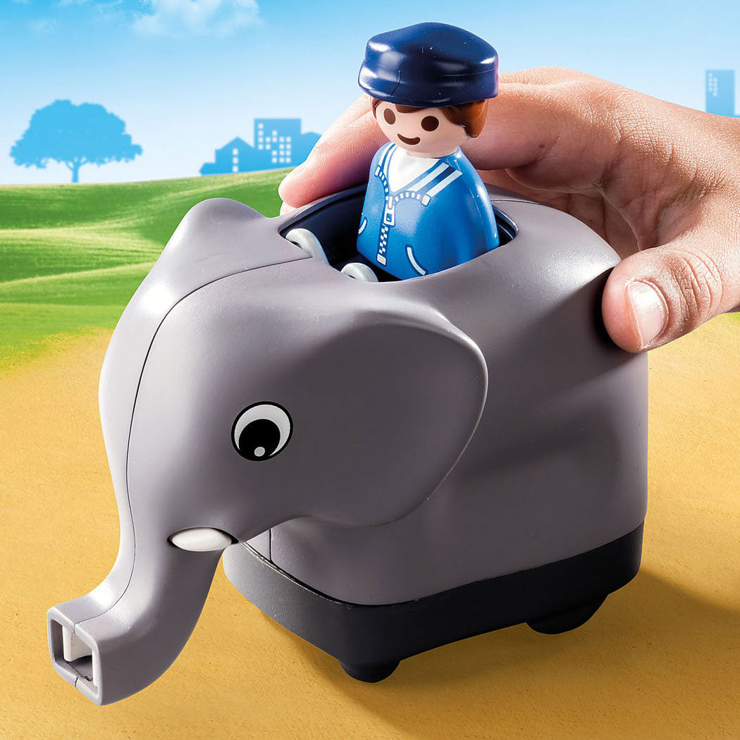 Playmobil 1.2.3. Train per animali 70405