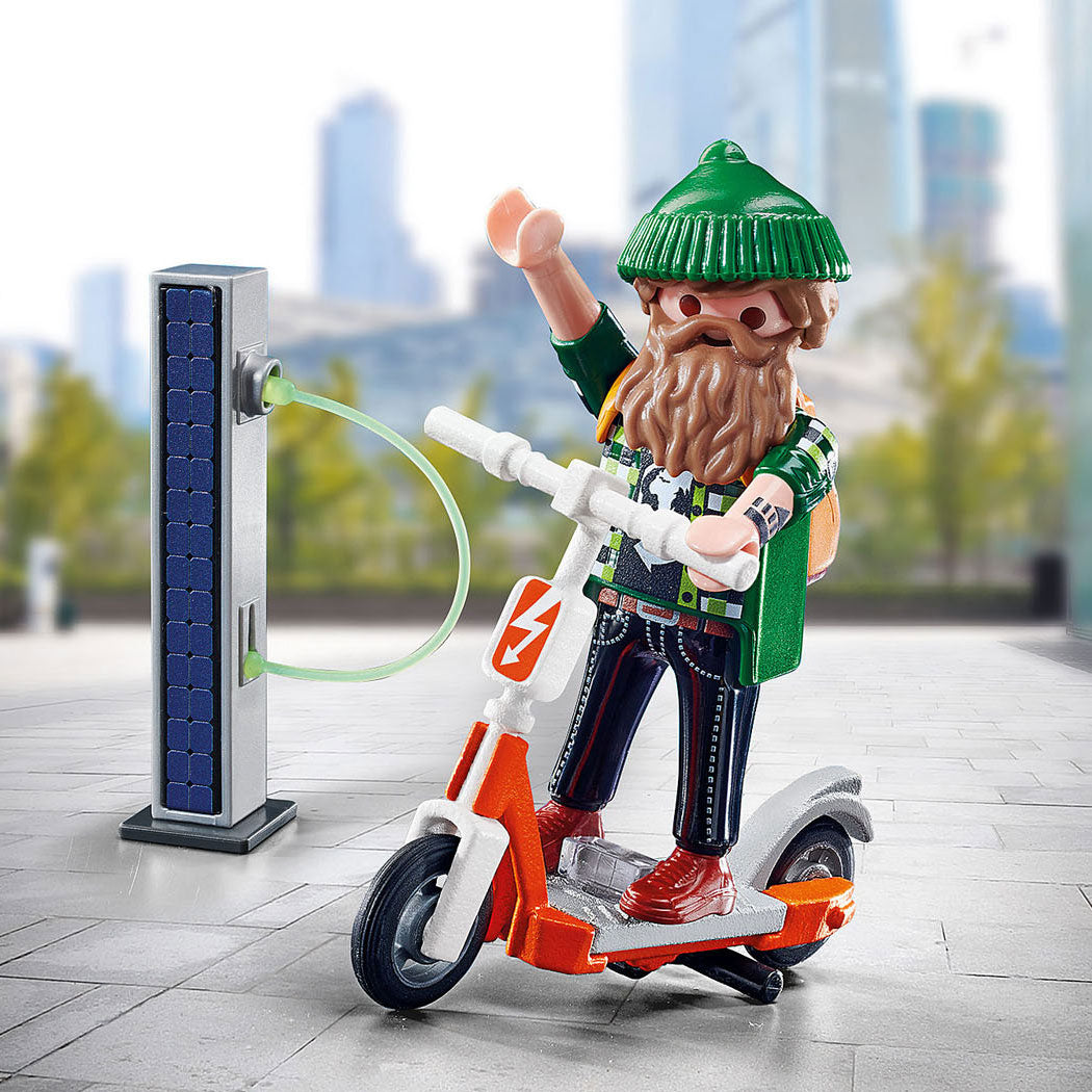 Playmobil Specials Hipster con E-Scooter 70873