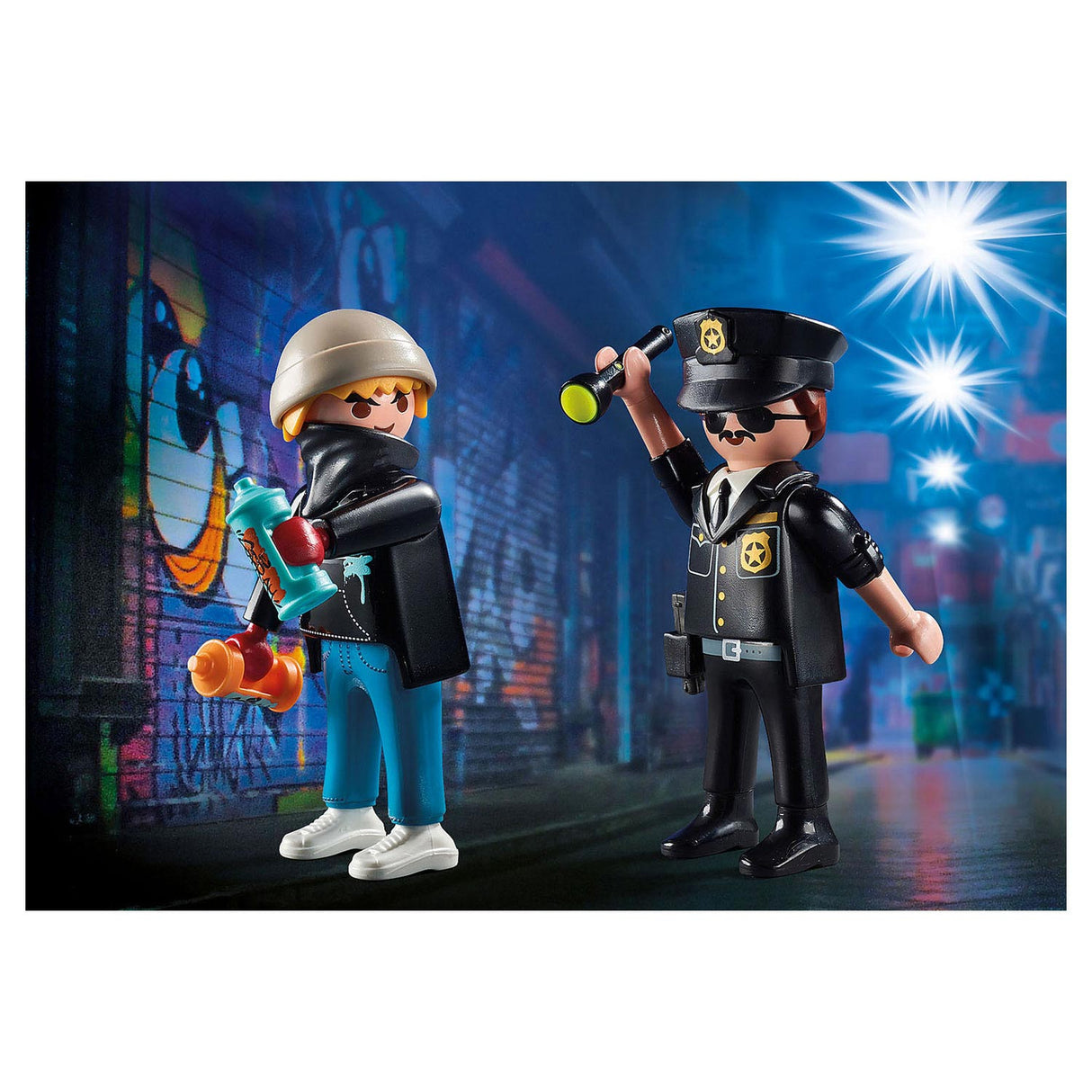 Playmobil City Action Duopack Police Agent e Sproeier 70822