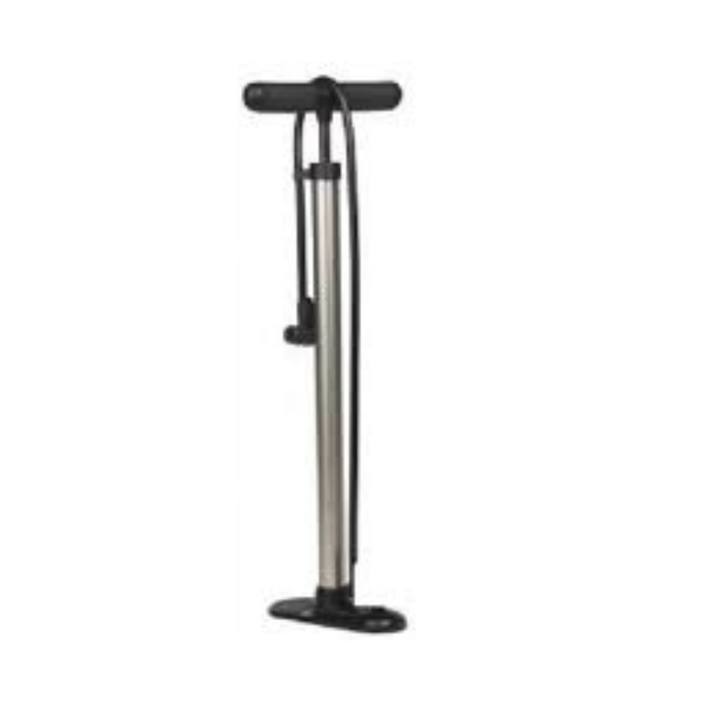 Falkx Bicycle Pump Classic Silver. Adattamento a tutte le valvole