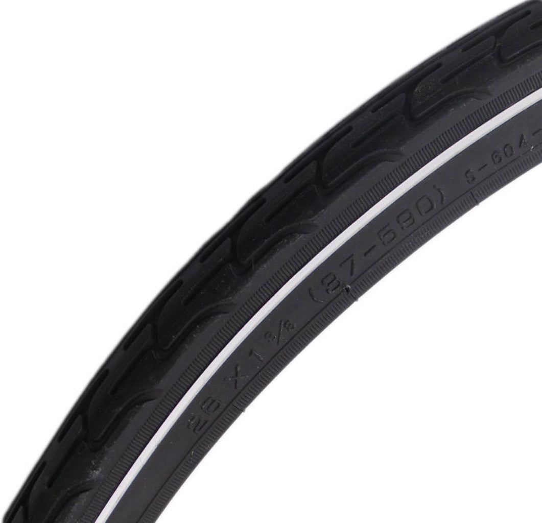 Tire 26 x1 3 8 37-590 black with white line